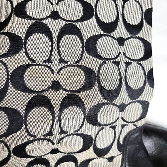 Coach Logo Chrissi Black Riding Boots - Picture 8 of 8